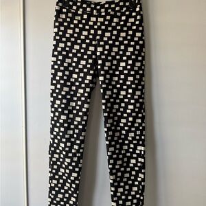 Elegant Checkered Cropped Pants